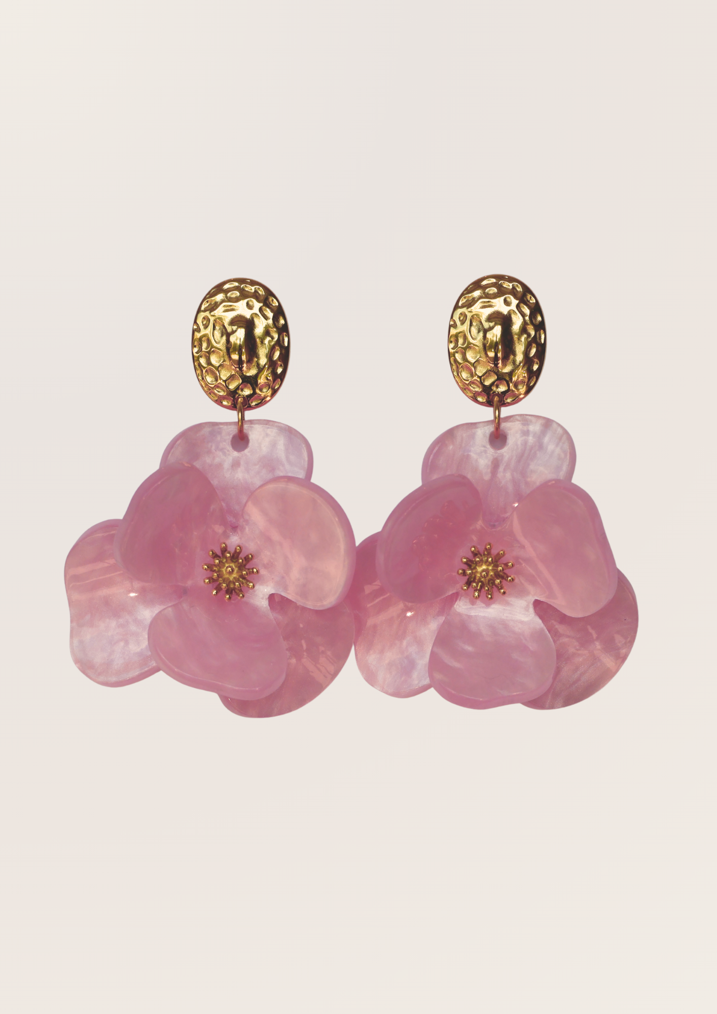 Boucles d'oreilles - Hibiscus