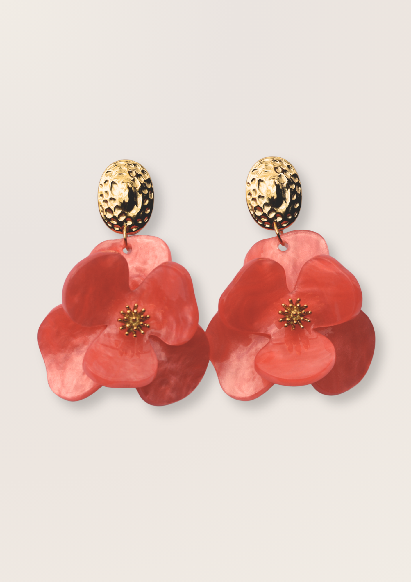 Boucles d'oreilles - Hibiscus