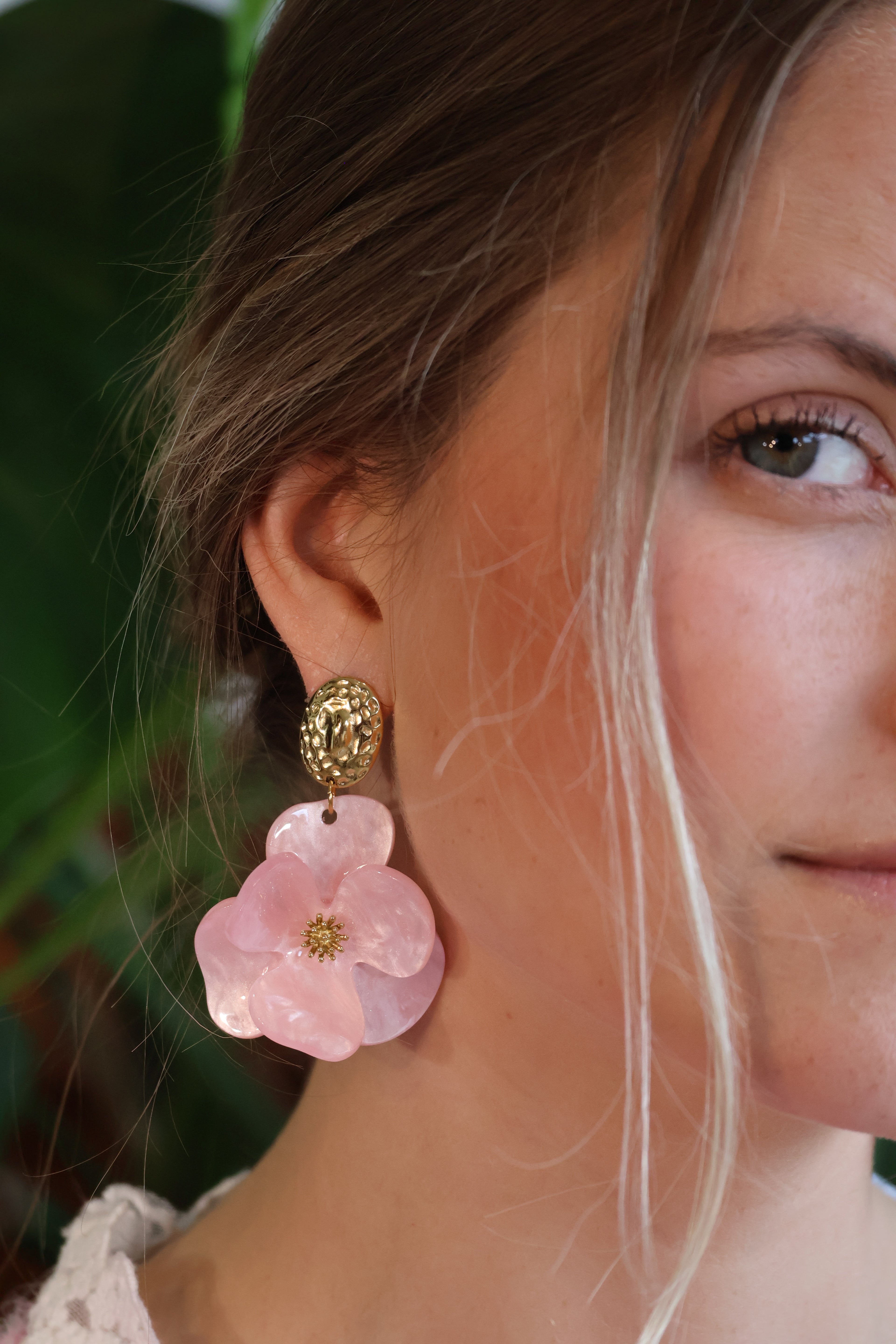 Boucles d'oreilles - Hibiscus