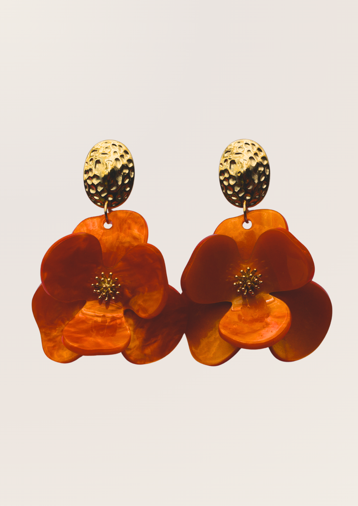 Boucles d'oreilles - Hibiscus