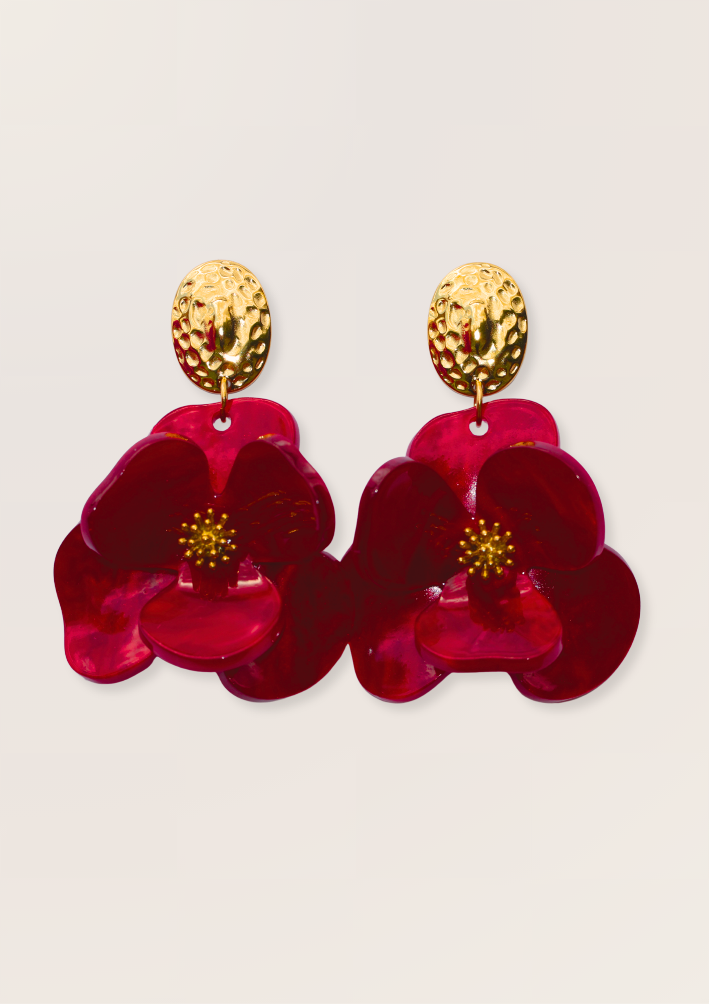 Boucles d'oreilles - Hibiscus